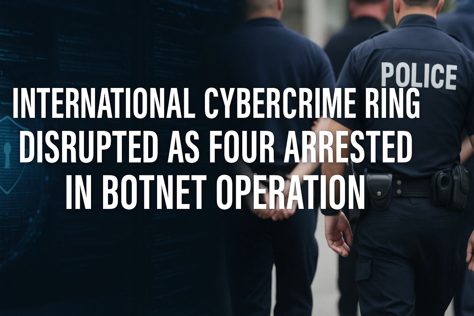 International Cybercrime Ring Disrupted as Four Arrested in Botnet Operation
