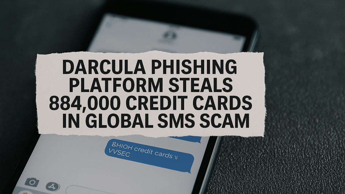Darcula Phishing Platform Steals 884,000 Credit Cards in Global SMS Scam