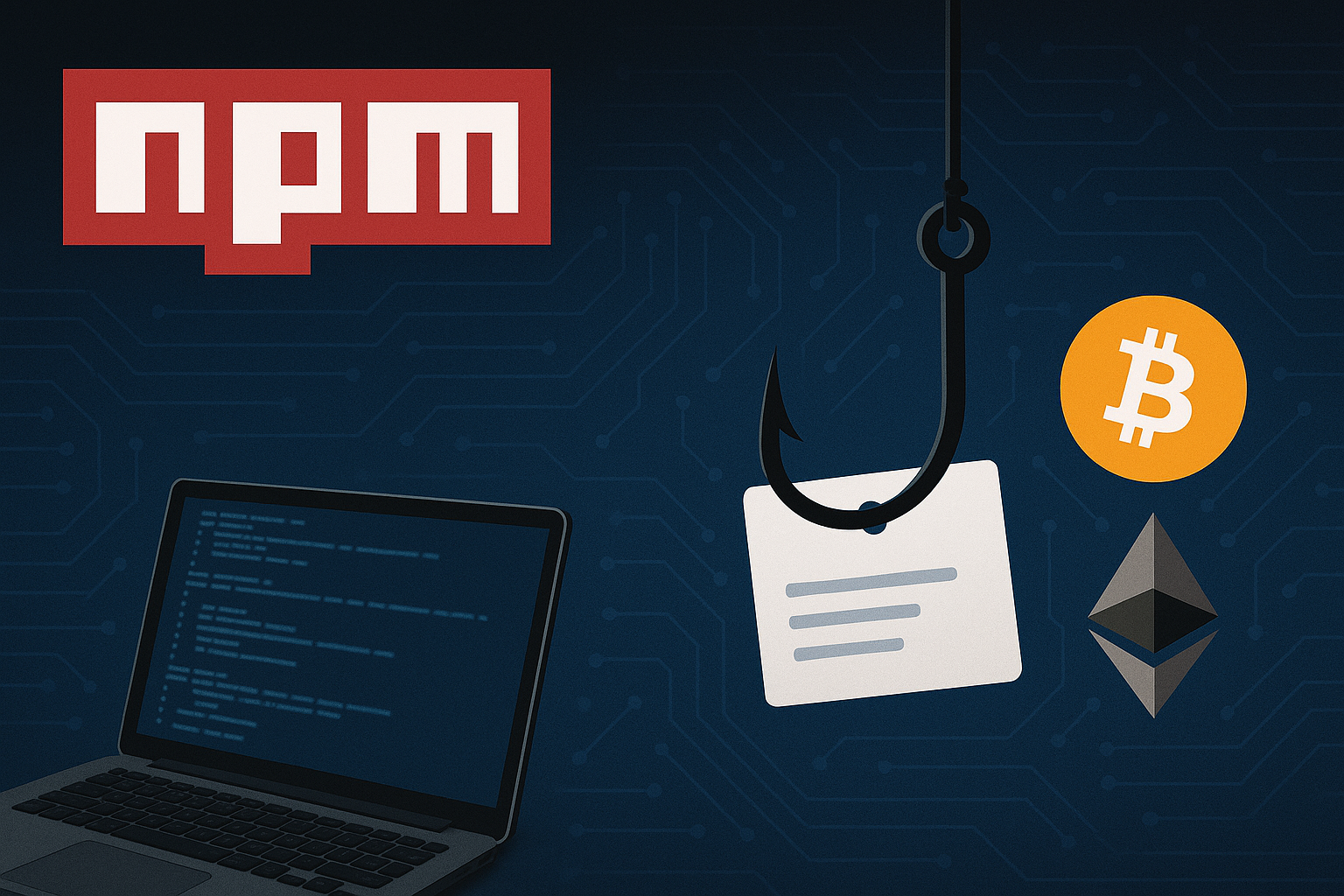 18 npm Packages Published With Malware That Rewrites Crypto Destinations